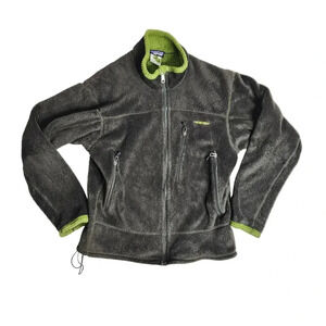 Patagonia R4 Regulator‎ Polartec Military Green Fleece Jacket Size Medium